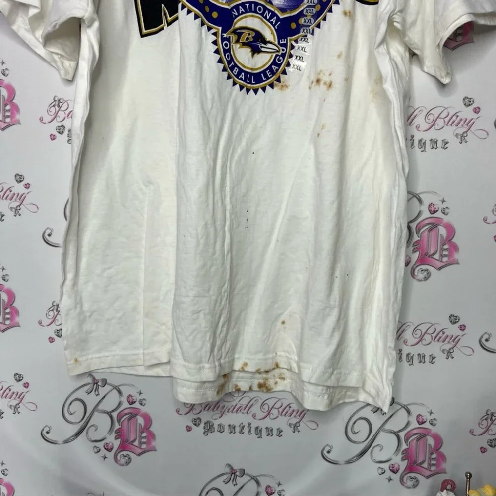Baltimore ravens NWT tshirt brand new with tags tie dye brown spotted shirt - Picture 5 of 8